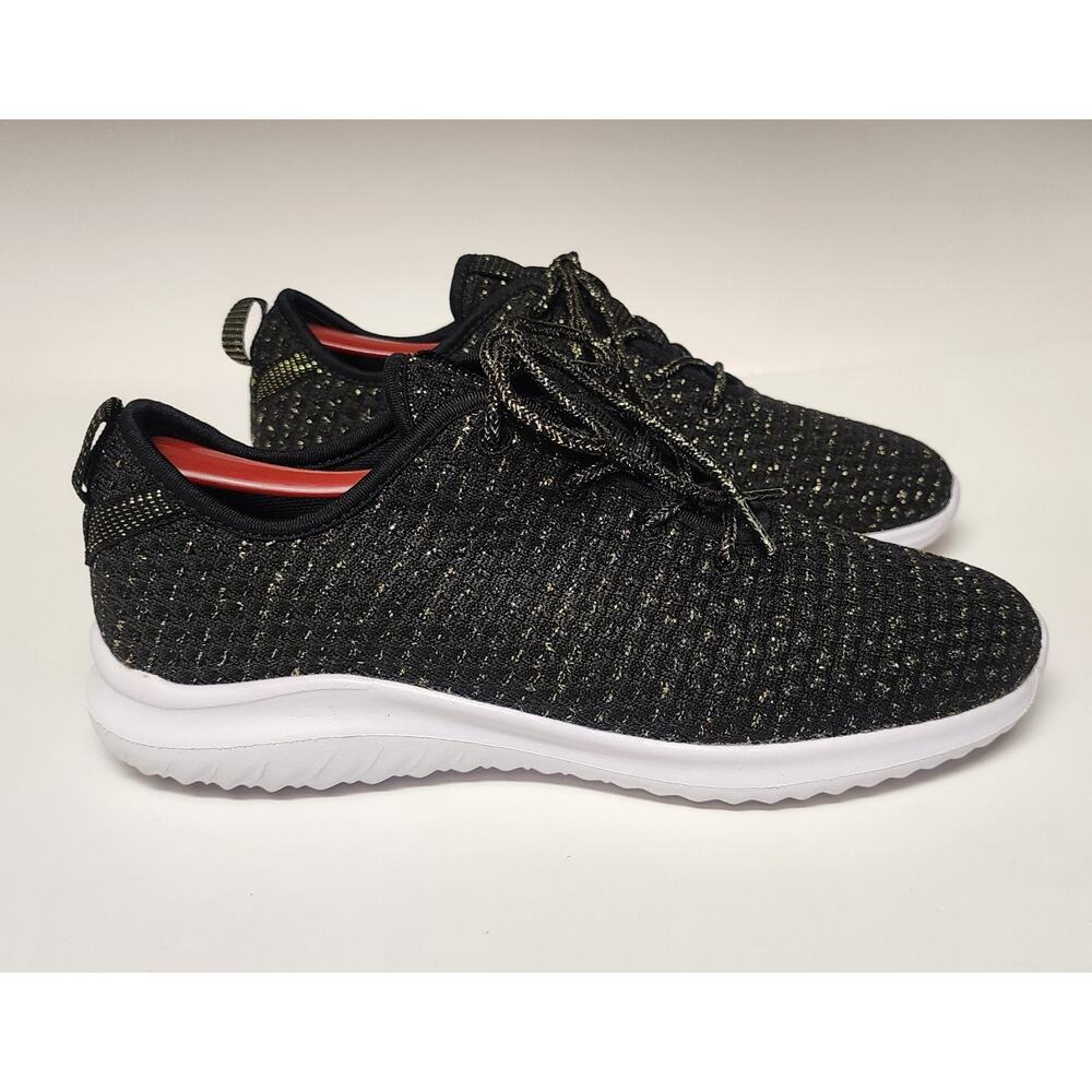 Geers Women's Tennis Dream Seek Sneakers Shoes Footwear Black/Gold Size 8